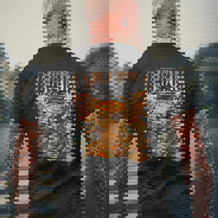 バレリーナカプチーナ イタリアンブレインロットミーム メンズTシャツ バックプリント 高齢者への贈り物