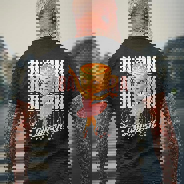 バレリーナカプチーノ メンズTシャツ バックプリント 高齢者への贈り物