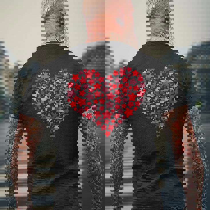 バレンタインデーのプレゼント かわいいラブハート スター カップルalentine's Day Cute Love メンズTシャツ バックプリント 高齢者への贈り物