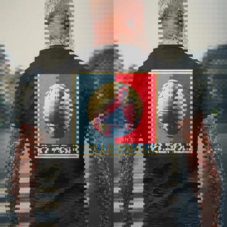 バレーボール バレー 面白tシャツ おもしろ 服 メンズ レディース おもしろグッズ バレー部 メンズTシャツ バックプリント 高齢者への贈り物