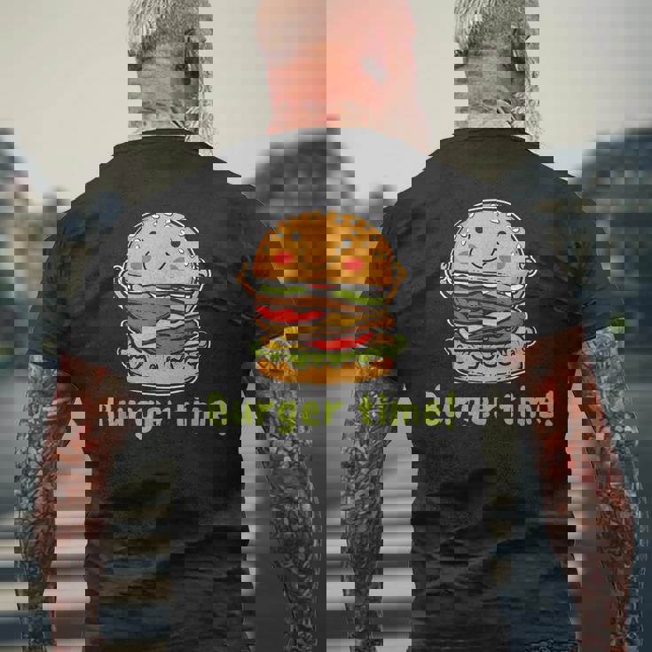 バーガータイム メンズTシャツ バックプリント 高齢者への贈り物