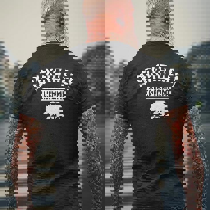 バークレーカリフォルニアベアベイエリアオークランドアラメダ郡 510 メンズTシャツ バックプリント 高齢者への贈り物