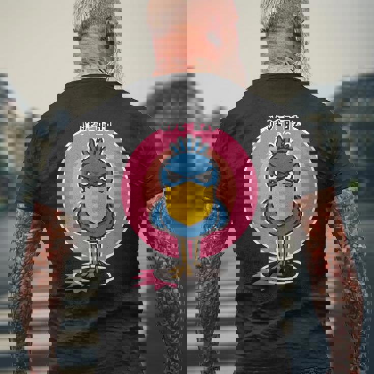 バードシリーズ「ハシビロコウ」 メンズTシャツ バックプリント 高齢者への贈り物