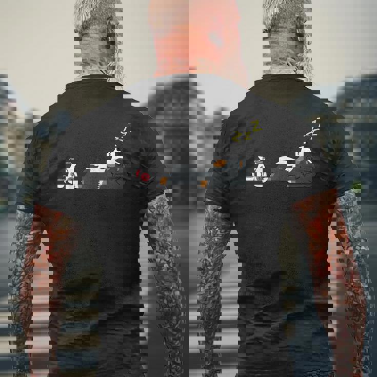 バーニーズマウンテンドッグ 日本酒 おもしろ犬ギフト メンズTシャツ バックプリント 高齢者への贈り物