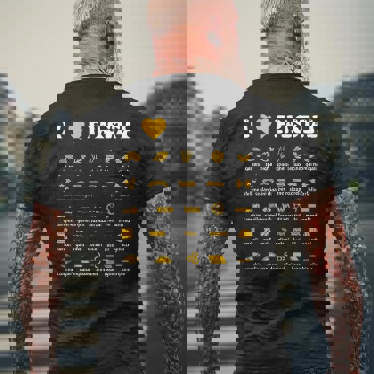 パスタタイプ スパゲッティヌードル イタリア ギフトパスタ メンズTシャツ バックプリント 高齢者への贈り物