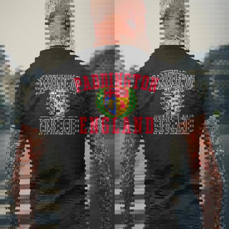 パディントン イングランドクレスト メンズTシャツ バックプリント 高齢者への贈り物