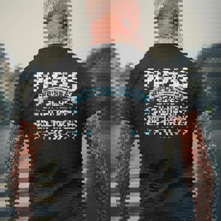 メンズ パパスは子供の家族のパパから メンズTシャツ バックプリント 高齢者への贈り物