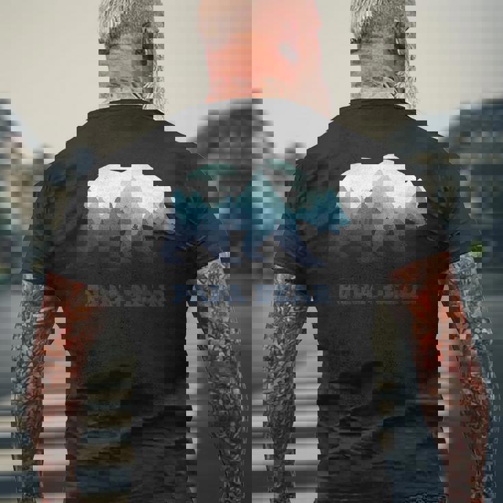 パパベア 野生動物 父の日ギフト お父さんやお父さんへのギフト メンズTシャツ バックプリント 高齢者への贈り物