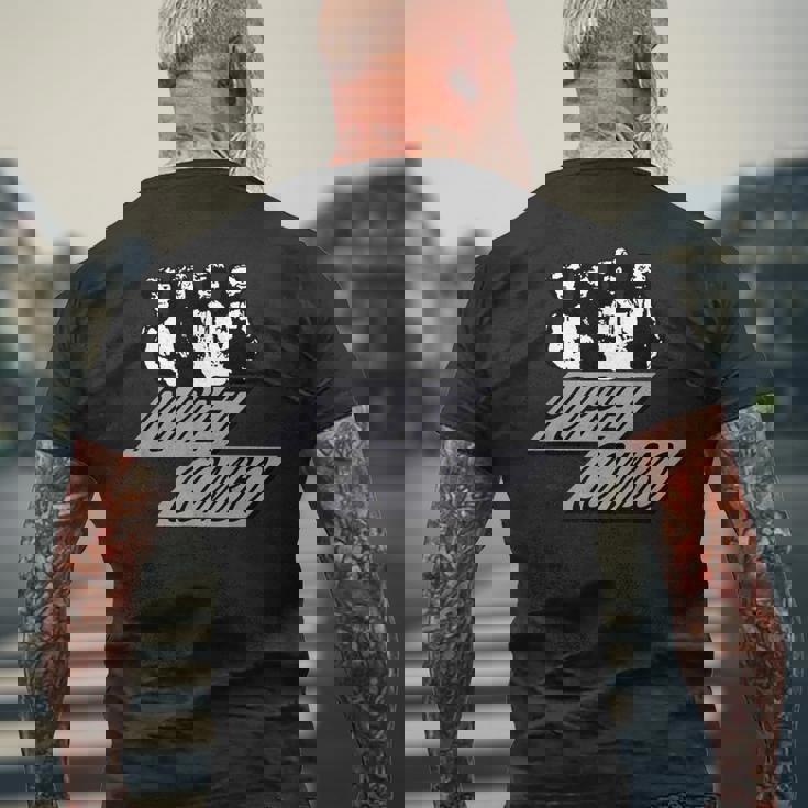 パペットコンボサバイバルホラースラッシャーゲーム メンズTシャツ バックプリント 高齢者への贈り物