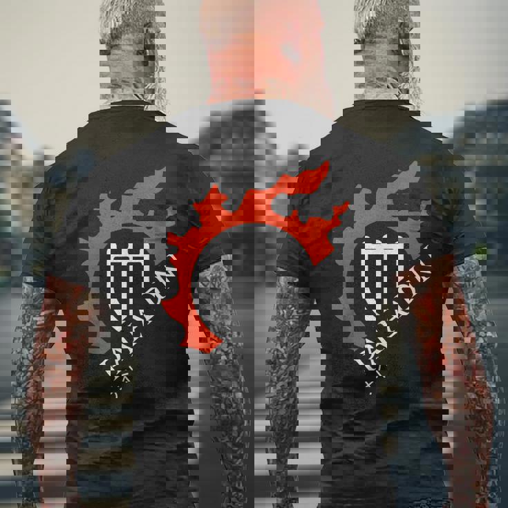 パラディン 光と闇の戦士のために メンズTシャツ バックプリント 高齢者への贈り物