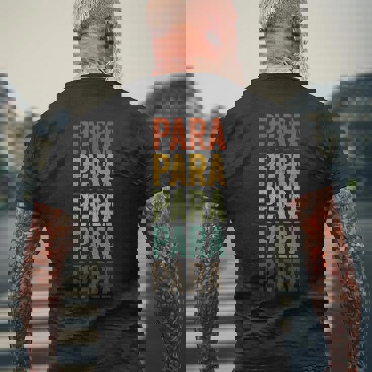 パラパラプロプロフェッショナル メンズTシャツ バックプリント 高齢者への贈り物