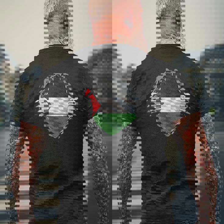 パレスチナシャツ パレスチナ国旗 アラビアのルーツ 遺産 Dna メンズTシャツ バックプリント 高齢者への贈り物