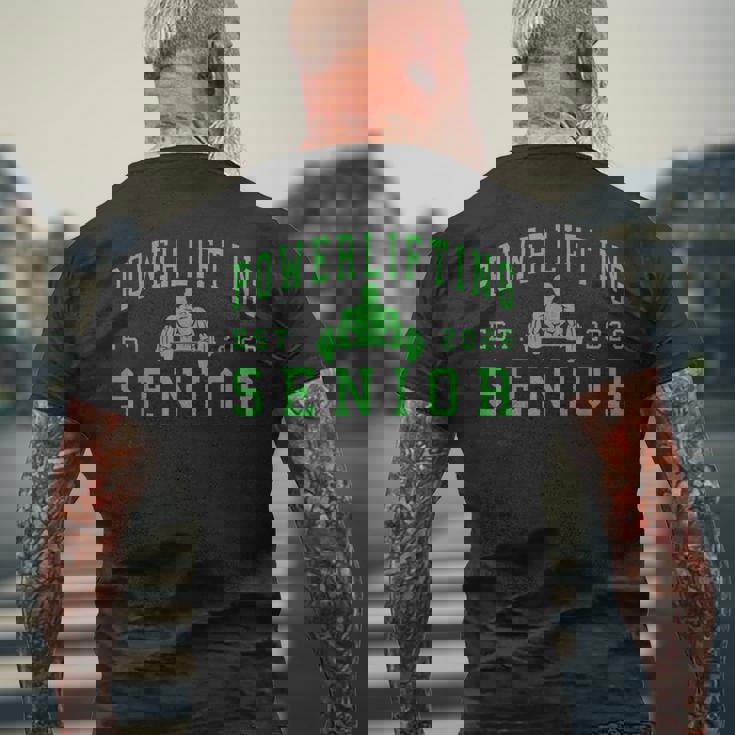 パワーリフティング シニアナイト パワーリフティング 2026 卒業 34 メンズTシャツ バックプリント 高齢者への贈り物