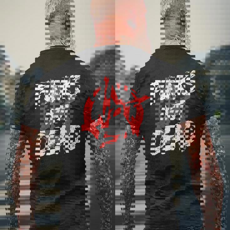 パンク ロック ポゴ アナーキー パンクス パンク ロッカー パンクの衣装 メンズTシャツ バックプリント 高齢者への贈り物