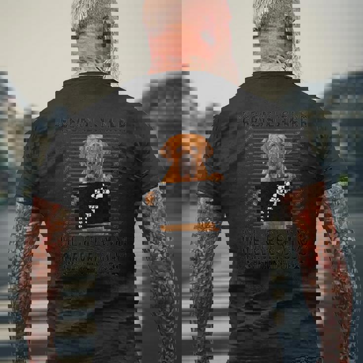 パーソナルストーカー「I Will Follow You」土佐犬愛好家向けギフト メンズTシャツ バックプリント 高齢者への贈り物