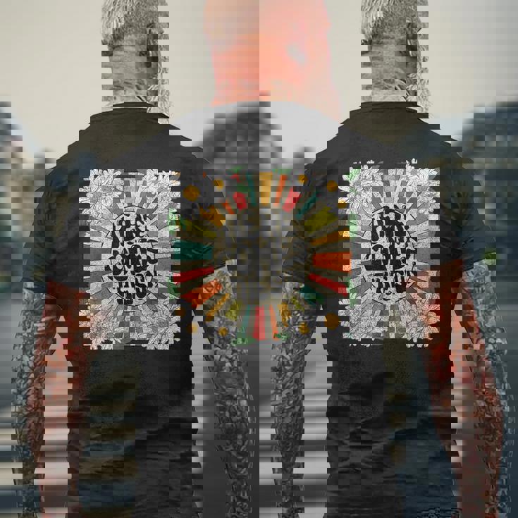 ヒア・カムズ・ザ・サン メンズTシャツ バックプリント 高齢者への贈り物