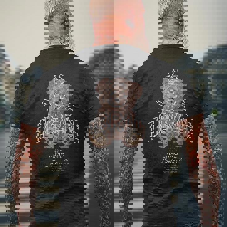 ヒップホップ Y2k Hip Hop ヒップスター ビンテージ エッジー レトロ アーバン ストリートウェア テディ メンズTシャツ バックプリント 高齢者への贈り物