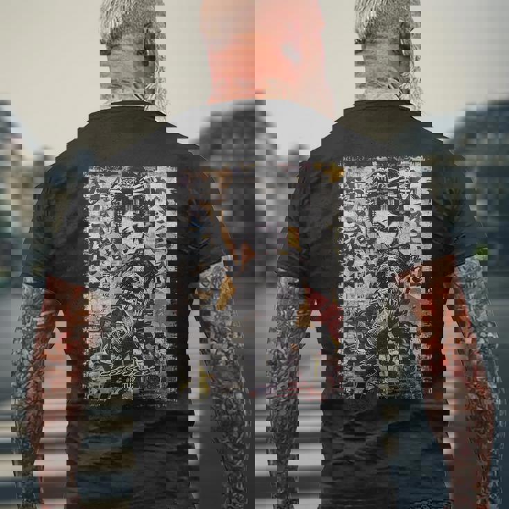 ヒップホップ Y2k ヴィンテージ ヒップスター エッジの効いたアーバン ストリートウェア 芸者 メンズTシャツ バックプリント 高齢者への贈り物