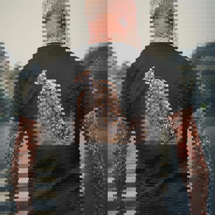 ヒラメ フィッシングシャツ&ギア メンズ レディース キッズ ヒラメ メンズTシャツ バックプリント 高齢者への贈り物