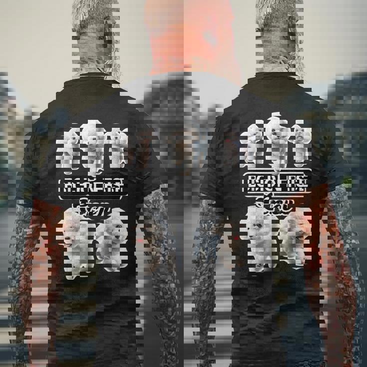 ビション・フリーゼ クルー メンズTシャツ バックプリント 高齢者への贈り物