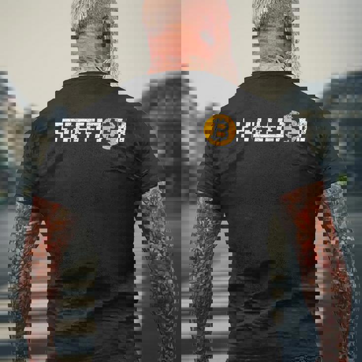 ビットコイン フリーダム 暗号通貨 Btc フリーダム ミリオネア リッチ メンズTシャツ バックプリント 高齢者への贈り物