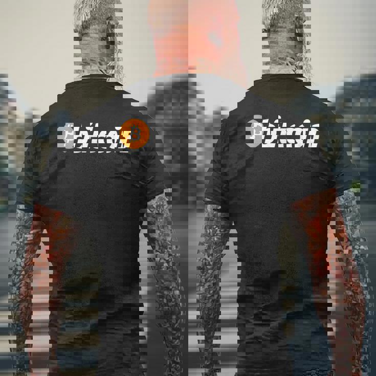 ビットコインbtcロゴ暗号トレーダーマイナーホドルムーンフリーダムギフト メンズTシャツ バックプリント 高齢者への贈り物