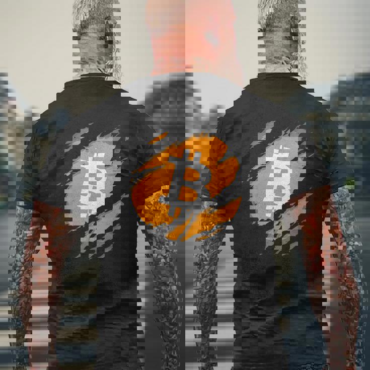 ビットコインプランbの時間です メンズTシャツ バックプリント 高齢者への贈り物