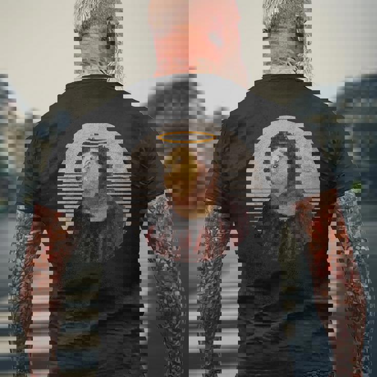 ビバ・ラ・レスタウラシオン・ジーザス・フレスコ・レストレーション・フェイル・ミーム メンズTシャツ バックプリント 高齢者への贈り物