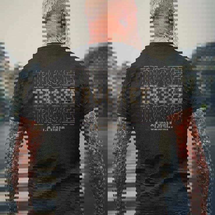 ビンテージ トラッキー カリフォルニア メンズTシャツ バックプリント 高齢者への贈り物