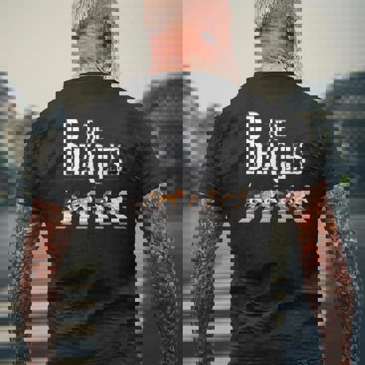 ビーグルス ビーグル犬 面白い ビーグル愛好家に メンズTシャツ バックプリント 高齢者への贈り物