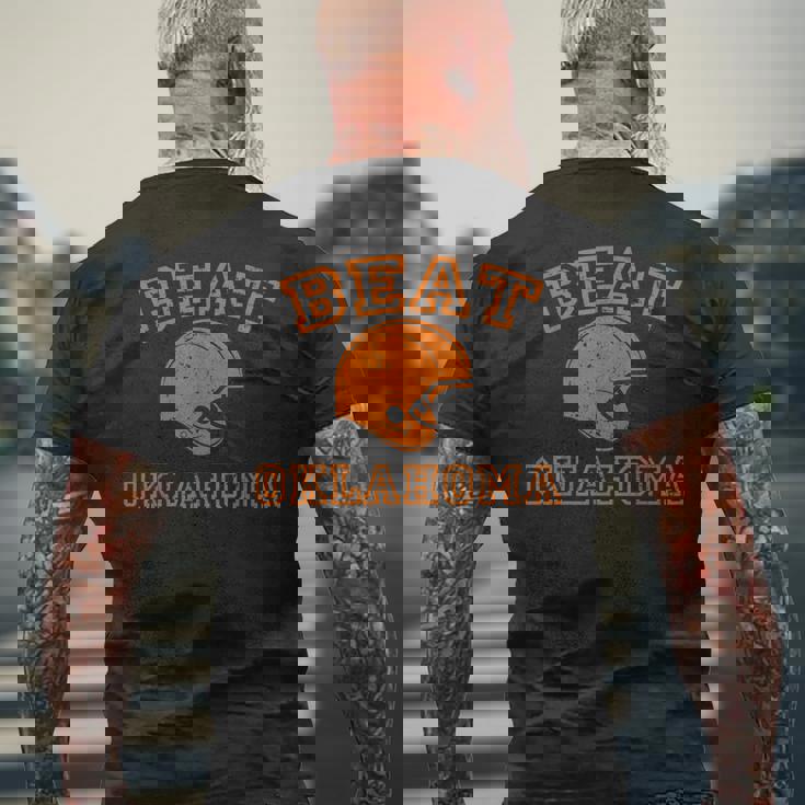 ビートオクラホマ カレッジフットボールtシャツ メンズTシャツ バックプリント 高齢者への贈り物