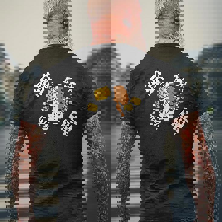 ビールキャバリエ キングチャールズ・スパニエル 犬 メンズTシャツ バックプリント 高齢者への贈り物