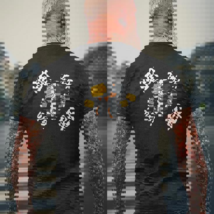 ビールバーニーズマウンテンドッグ メンズTシャツ バックプリント 高齢者への贈り物