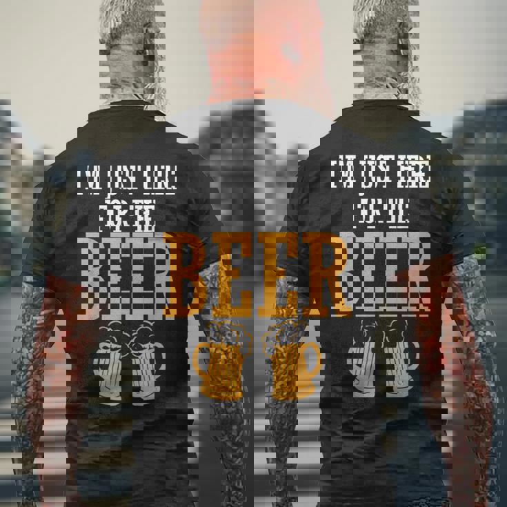 ビール好きのシャツビール好きにはたまらない メンズTシャツ バックプリント 高齢者への贈り物