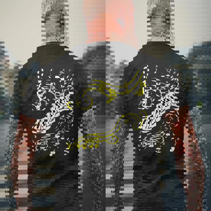 ピアノミュージカルシャツ 音符tシャツ メンズTシャツ バックプリント 高齢者への贈り物