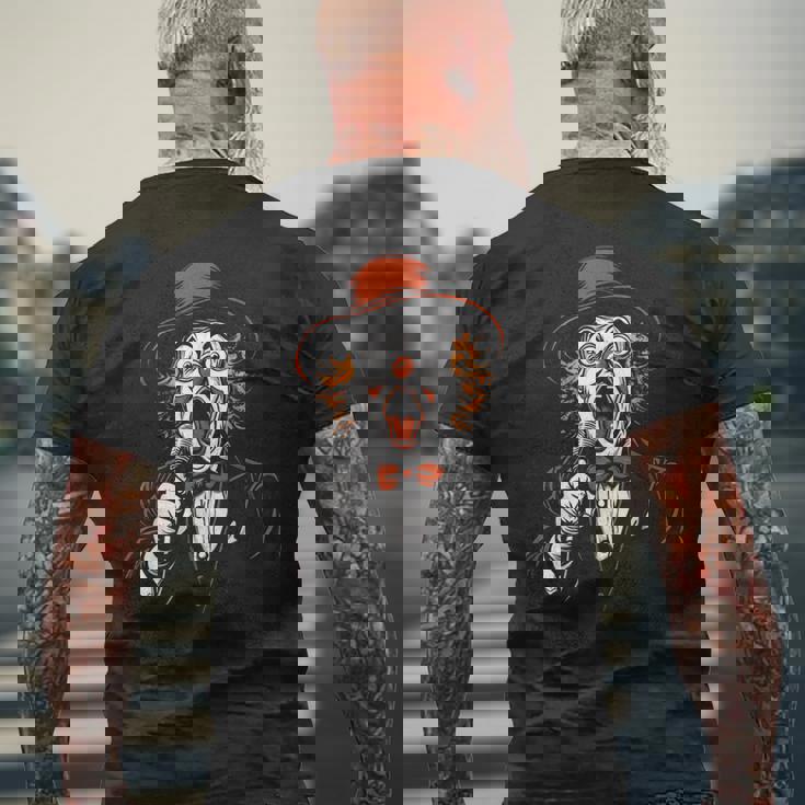 ピエロ ハロウィンコスチューム 不気味なカーニバル ピエロコスチューム メンズTシャツ バックプリント 高齢者への贈り物