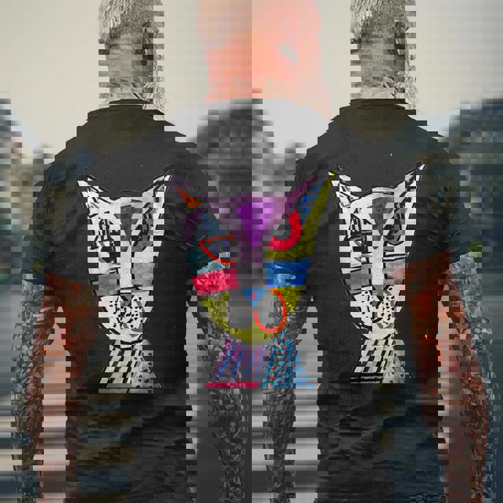 ピカソ 猫 メンズTシャツ バックプリント 高齢者への贈り物