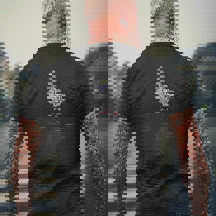 ピジョン メンズ レディース キッズ ハト愛好家 ピジョン メンズTシャツ バックプリント 高齢者への贈り物