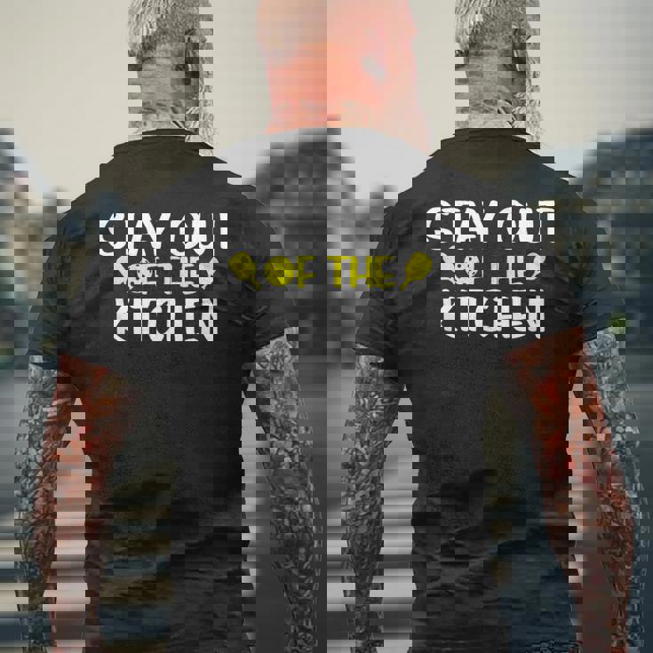 ピックルボール キッチンから離れてください ピックルボール メンズTシャツ バックプリント 高齢者への贈り物