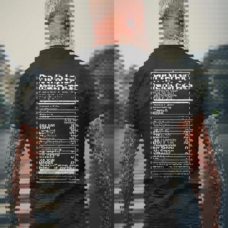 ピュアヒップホップ栄養成分 ダイエットギフト メンズTシャツ バックプリント 高齢者への贈り物