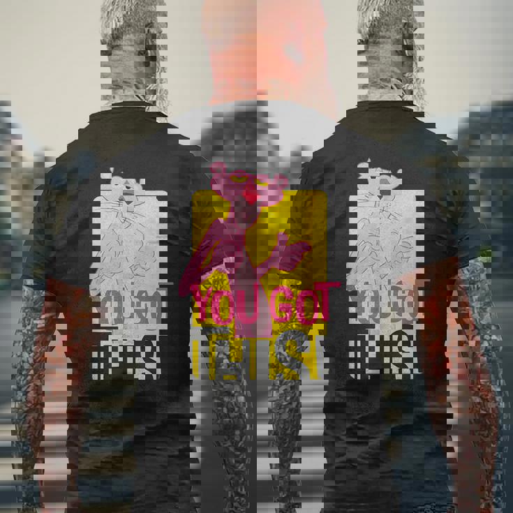 ピンクパンサー You Got This メンズTシャツ バックプリント 高齢者への贈り物