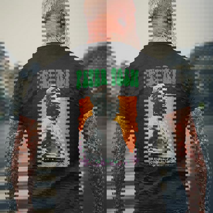 ピーター・トッシュ 写真 エイドリアン・ブート メンズTシャツ バックプリント 高齢者への贈り物