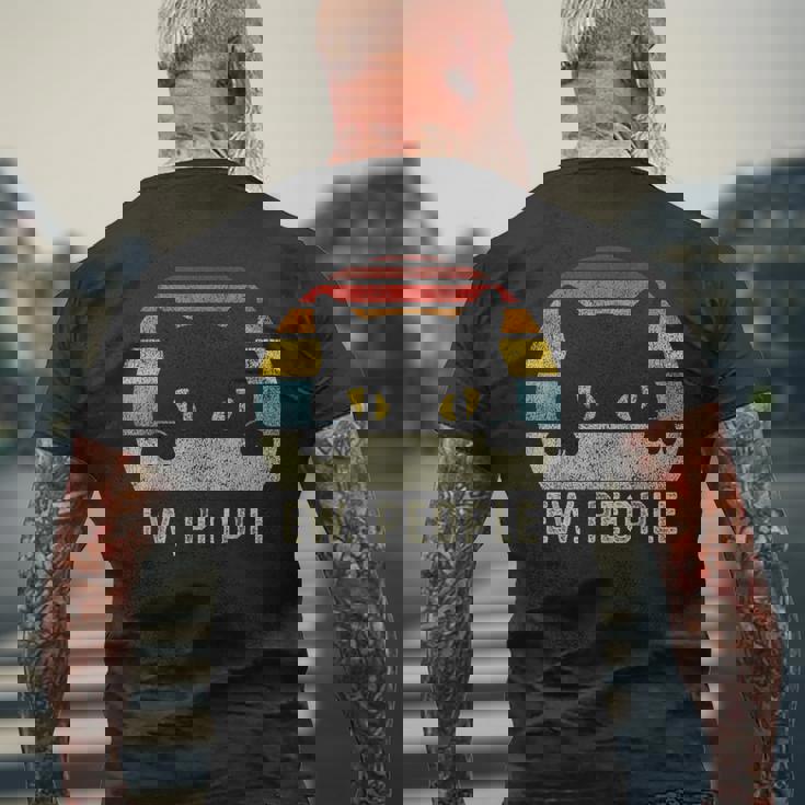 ピープルレトロキャットファンヴィンテージアンチソーシャルイントロバート メンズTシャツ バックプリント 高齢者への贈り物