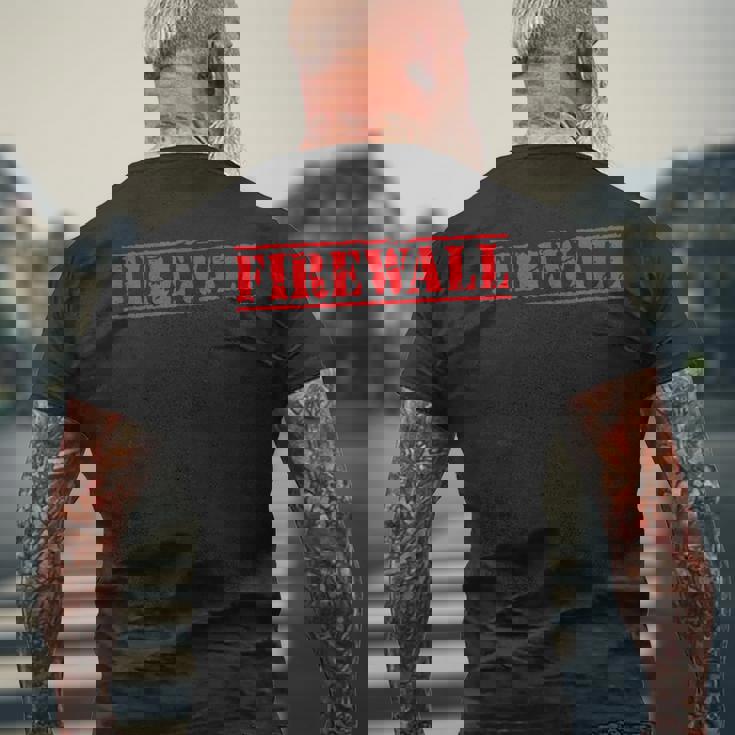 ファイアウォール メンズTシャツ バックプリント 高齢者への贈り物