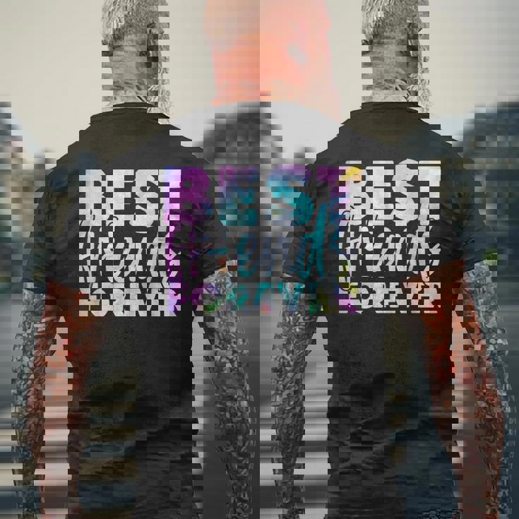 ファニータイダイ ベストフレンド マッチング Bestiequad Bff Cousins メンズTシャツ バックプリント 高齢者への贈り物