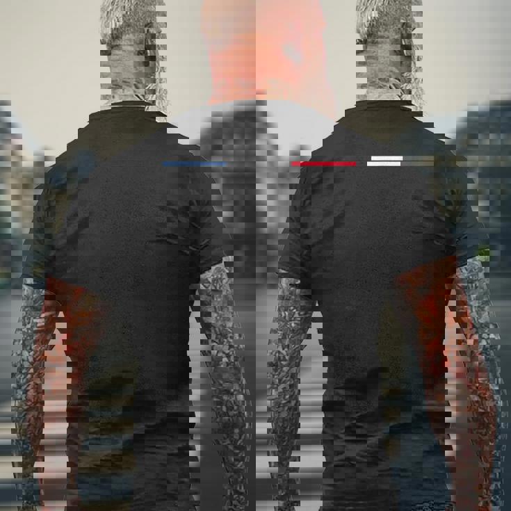 フィリグリートリコロール-フランスのナショナルカラー メンズTシャツ バックプリント 高齢者への贈り物