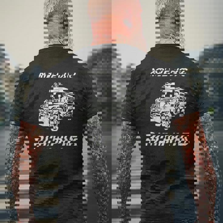 フィリピン ジープニー ディスコ セブ スービック アンヘレス パームス マニラ お土産 パラワン ギフト メンズTシャツ バックプリント 高齢者への贈り物