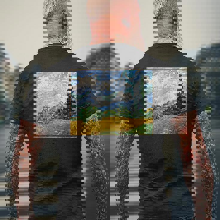 フィンセントファンゴッホ メンズTシャツ バックプリント 高齢者への贈り物