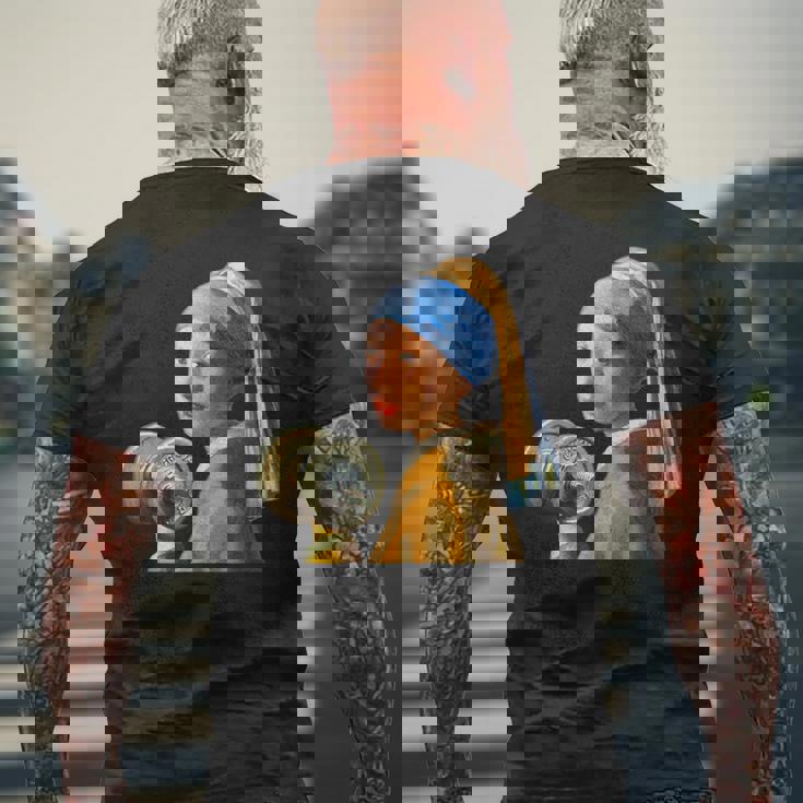 フェルメール 面白いtシャツ ジム 筋トレ ダイエット メンズ おもしろ 面白い 服 おもしろグッズ ネタ メンズTシャツ バックプリント 高齢者への贈り物