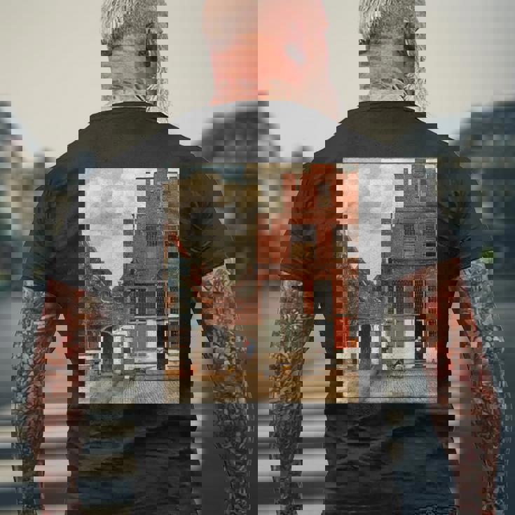 フェルメール【小路】贈り物 ギフト メンズTシャツ バックプリント 高齢者への贈り物